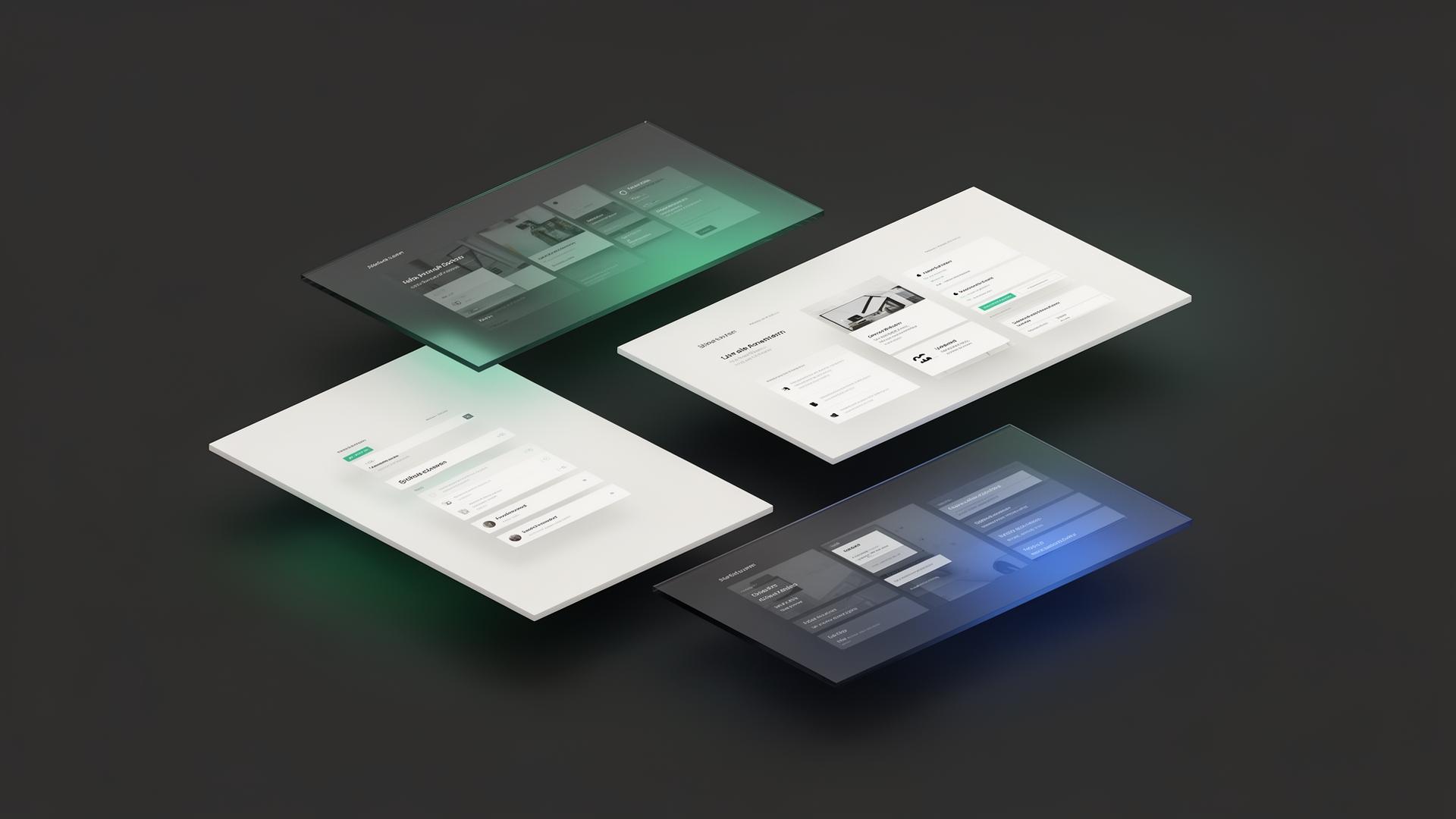 Premium mockup nowoczesnej strony internetowej